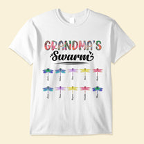 Grandma'S Swarm - Personalized Shirt - Birthday, Christmas, Grandparents' Day Gift For Grandma, Grammy, Gigi, Nana, Nanny, Mimi, Mom, Mama