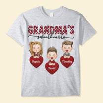 Grandma's Sweethearts - Personalized Shirt - Birthday, New Year, Christmas Gift For Grandma, Nana, Gigi