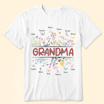 Grandma, Love You - Personalized Shirt