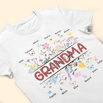 Grandma, Love You - Personalized Shirt