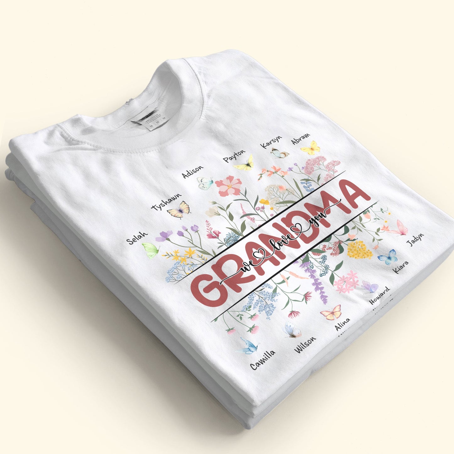 Grandma, Love You - Personalized Shirt