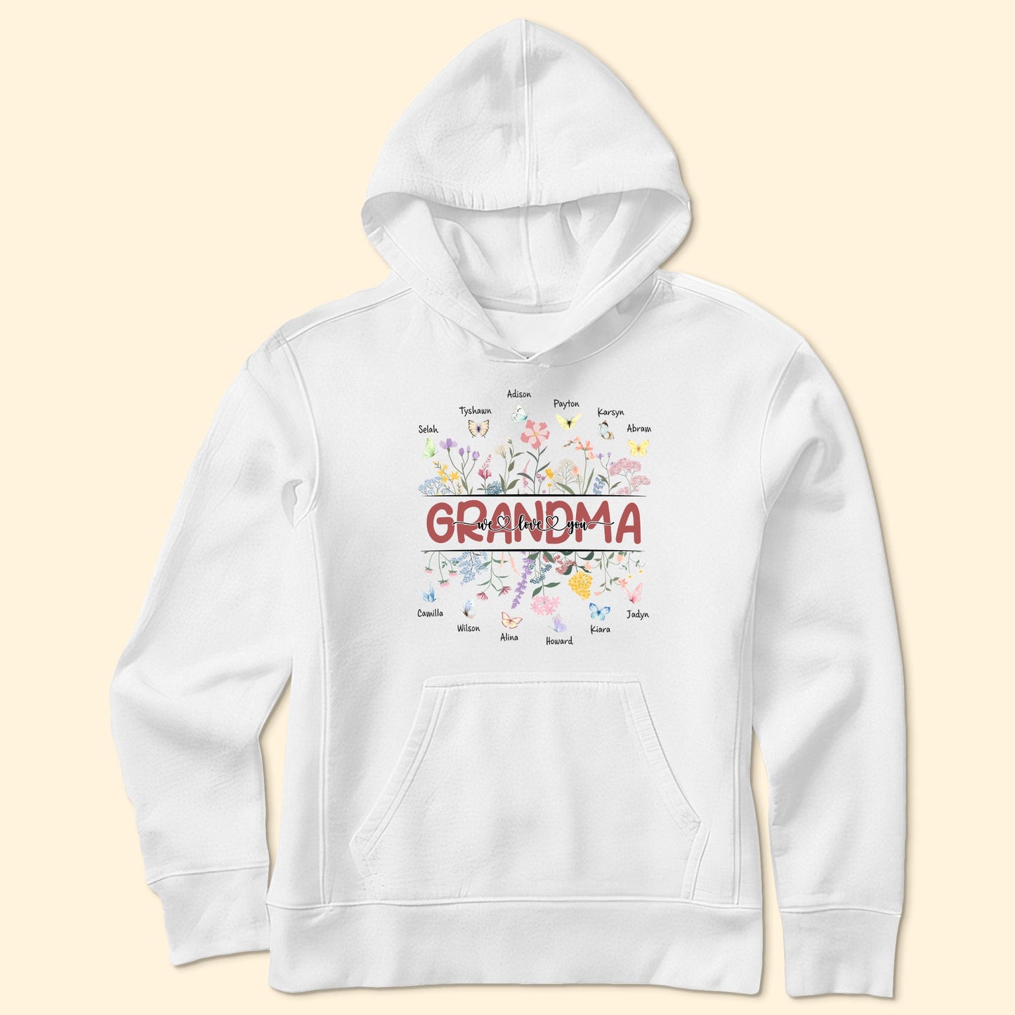 Grandma, Love You - Personalized Shirt