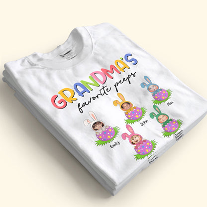 Grandma's Favorite Peeps - Personalized Photo Shirt