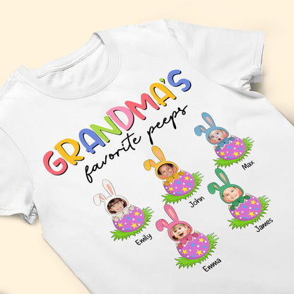Grandma's Favorite Peeps - Personalized Photo Shirt