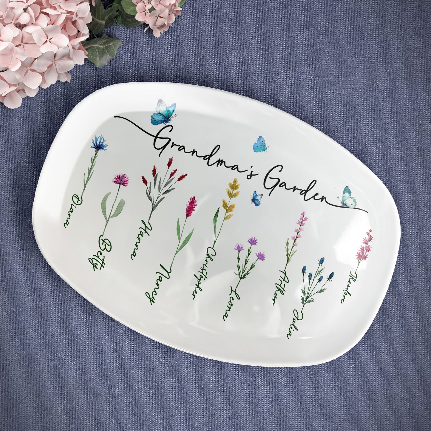 Grandma's Garden - Personalized Platter