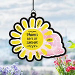 Grandma's Rays Of Sunshine - Personalized Window Hanging Suncatcher Ornament