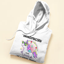 Grandmacorn Like A Normal Grandma - Personalized Shirt - Birthday, Grandparents' Day Gift For Grandma, Gigi, Nana, Nanny, Mimi, Glamma - From Grandkids, Grandsons, Granddaughters