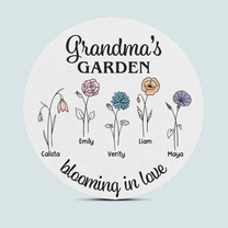 Grandma's Garden Blooming In Love - Personalized Garden Stone