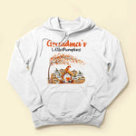 Grandma's Little Pumpkins - Personalized Shirt - Fall Season  Gift For Grandma