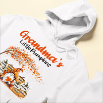 Grandma's Little Pumpkins - Personalized Shirt - Fall Season  Gift For Grandma