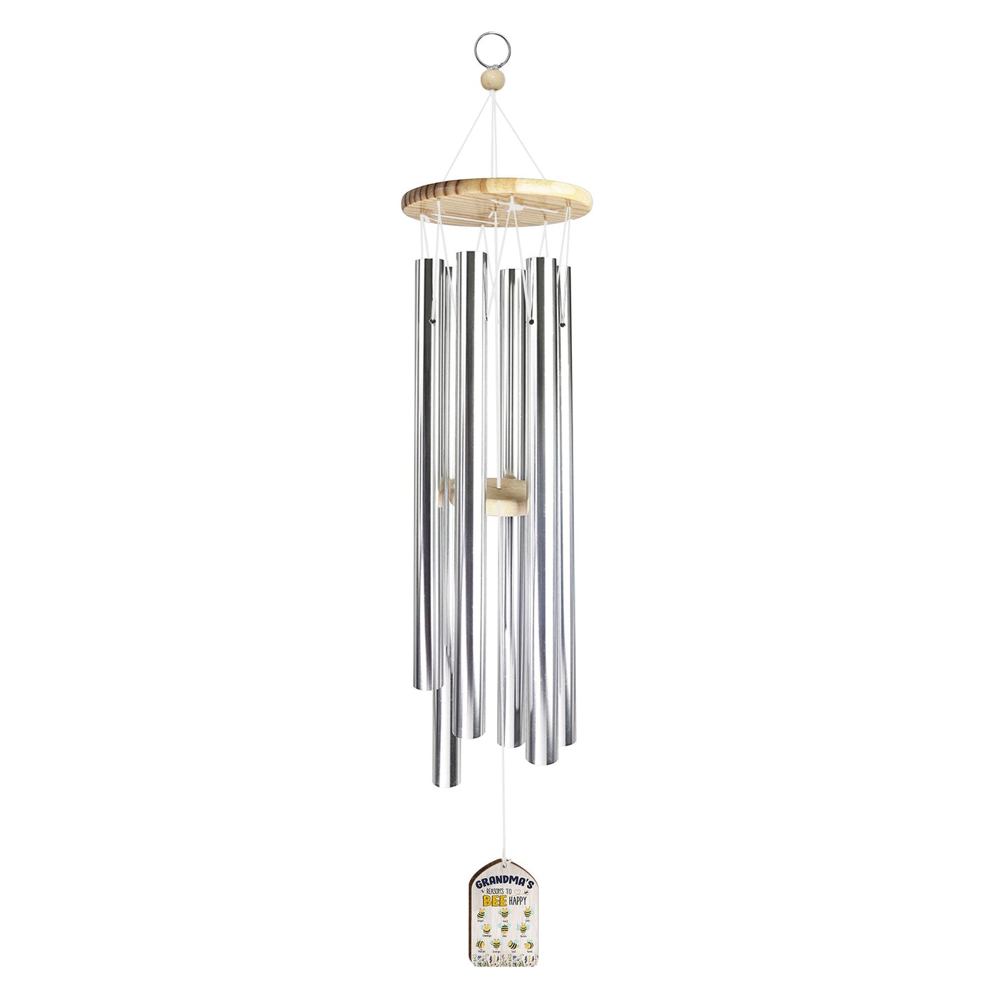 Grandma's Reasons To Bee Happy - Personalized Wind Chimes