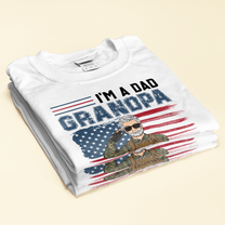 Grandpa And A Veteran. Nothing Scares Me - Personalized Shirt - Father's Day, Birthday Gift For Veteran Granpa, Grandfather, Dad
