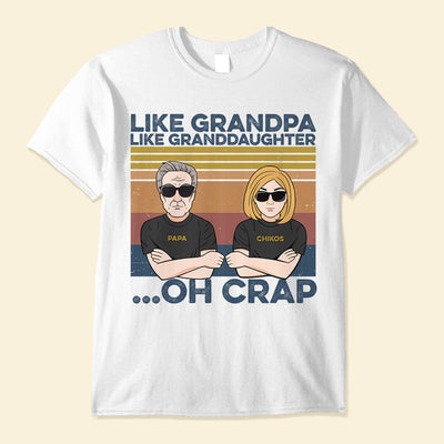 Grandpa And Granddaughter Best Friends For Life , Family Custom Shirt, Gift For Family