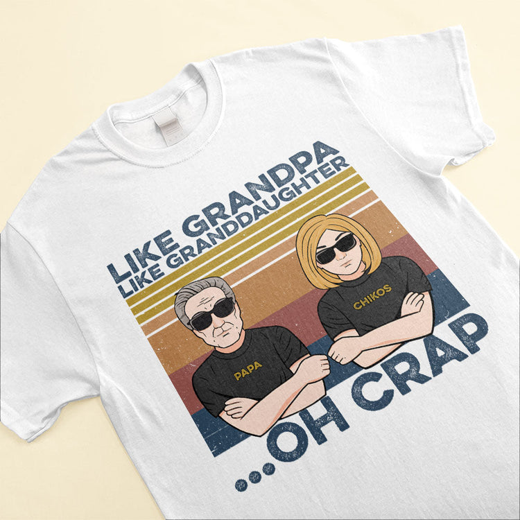 Grandpa-And-Granddaughter-Best-Friends-For-Life-Family-Custom-Shirt-Gift-For-Family