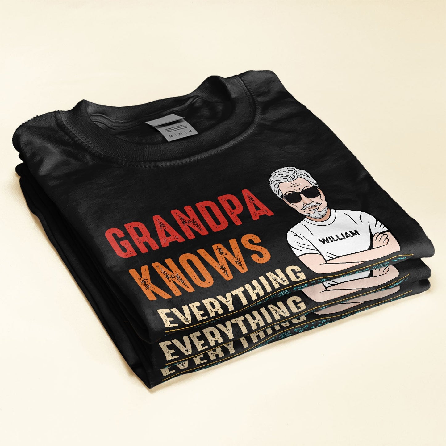 Grandpa Knows Everything - Personalized Shirt