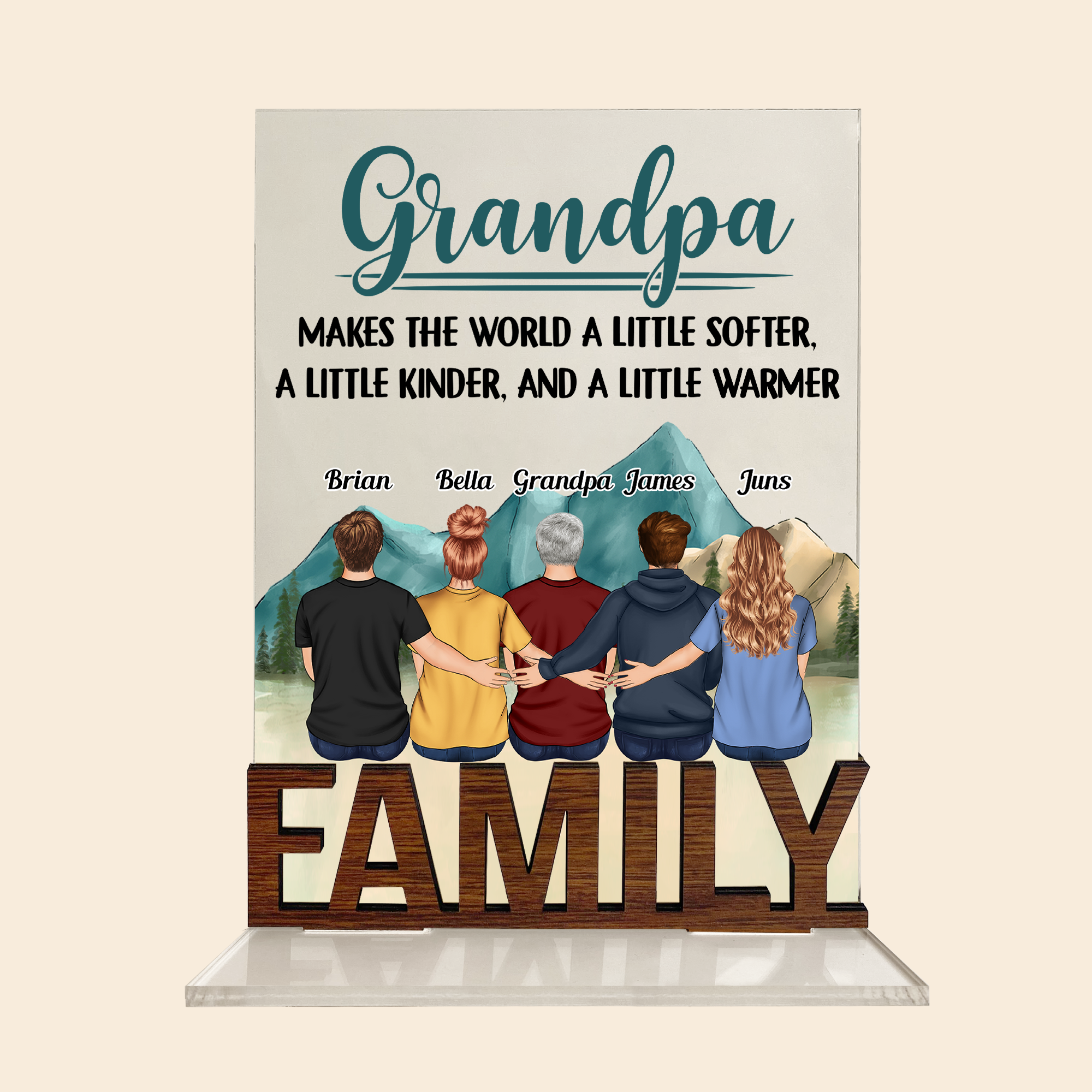 Buy Grandfather Gift Personalized Gift for Grandpa Gift From Children to Grandpa  grandpa Gift, Grandpa Birthday Gift, Father's Day Gift Online in India -  Etsy