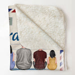 Grandpa Times With You Are Special And All Too Quickly Pass - Personalized Blanket