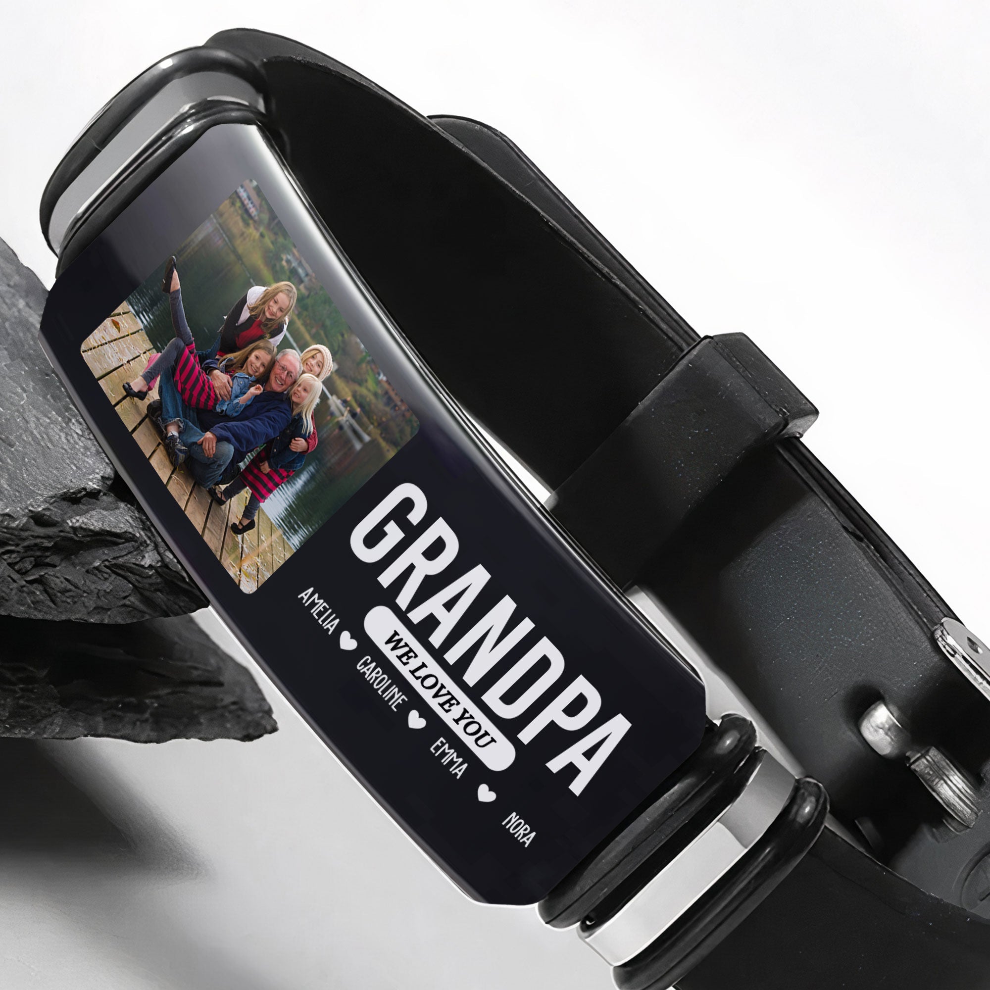 Grandpa We Love You Father's Day Gift For Men Dad - Personalized Photo Bracelet