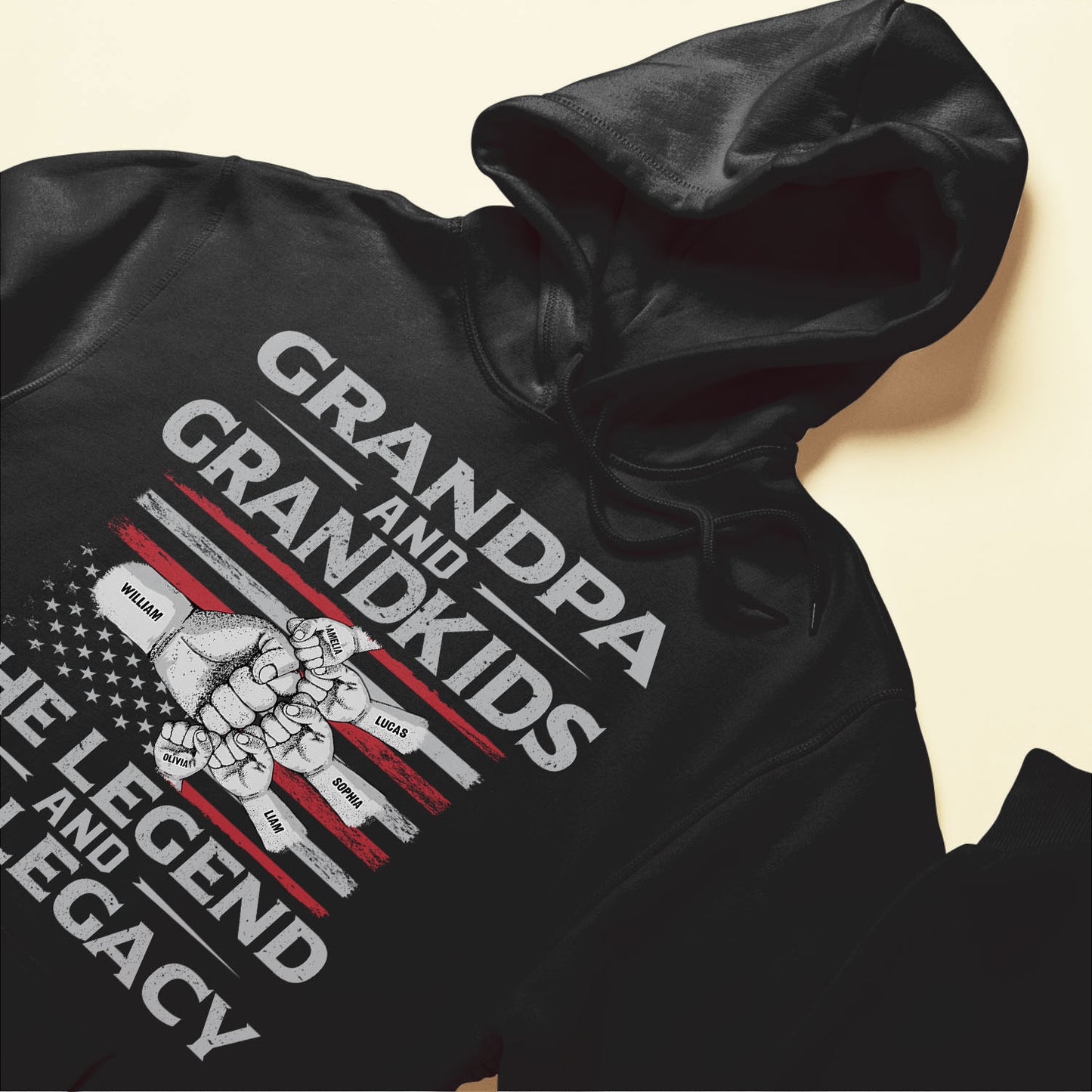 Grandpa & Grandson/Granddaughter, The Legend And The Legacy - Personalized Shirt - Birthday, Grandparents' Day Gift For Grandpa, Pop, Papa, Grandson, Granddaughter