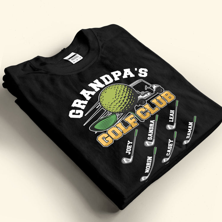 Grandpa's Golf Club Gift For Dad Father's Day Birthday Gift - Personalized Shirt