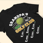 Grandpa's Golf Club Gift For Dad Father's Day Birthday Gift - Personalized Shirt