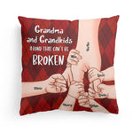 Grandparent And Grandkid A Bond That Can't Be Broken - Personalized Pillow (Insert Included)