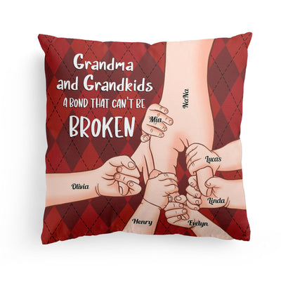Grandparent And Grandkid A Bond That Can't Be Broken - Personalized Pillow (Insert Included)