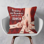 Grandparent And Grandkid A Bond That Can't Be Broken - Personalized Pillow (Insert Included)