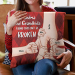 Grandparent And Grandkid A Bond That Can't Be Broken - Personalized Pillow (Insert Included)
