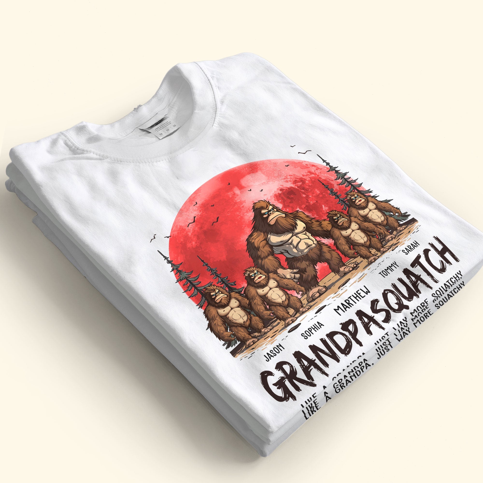 Grandpasquatch & Grandmasquatch - Personalized Shirt