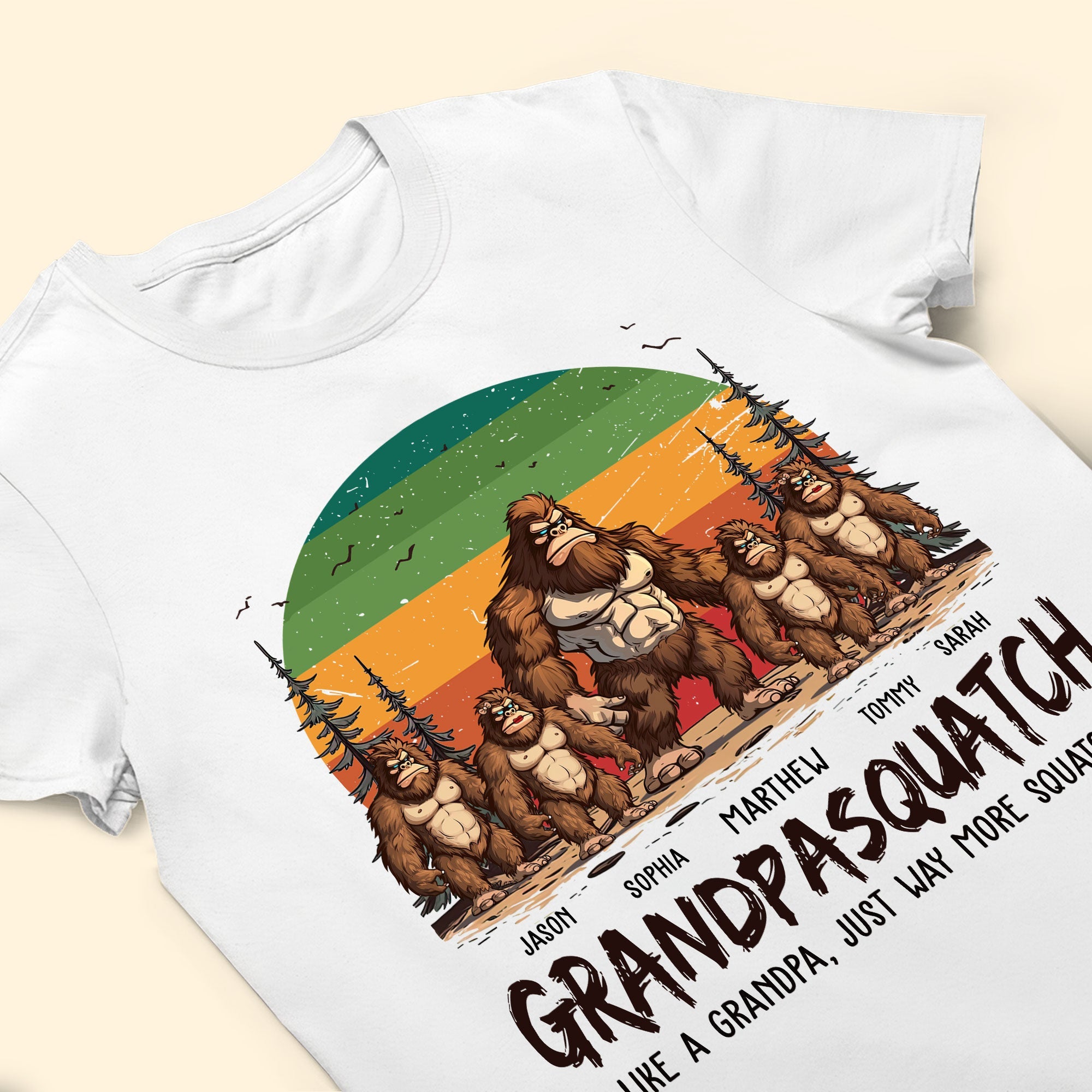 Grandpasquatch & Grandmasquatch - Personalized Shirt