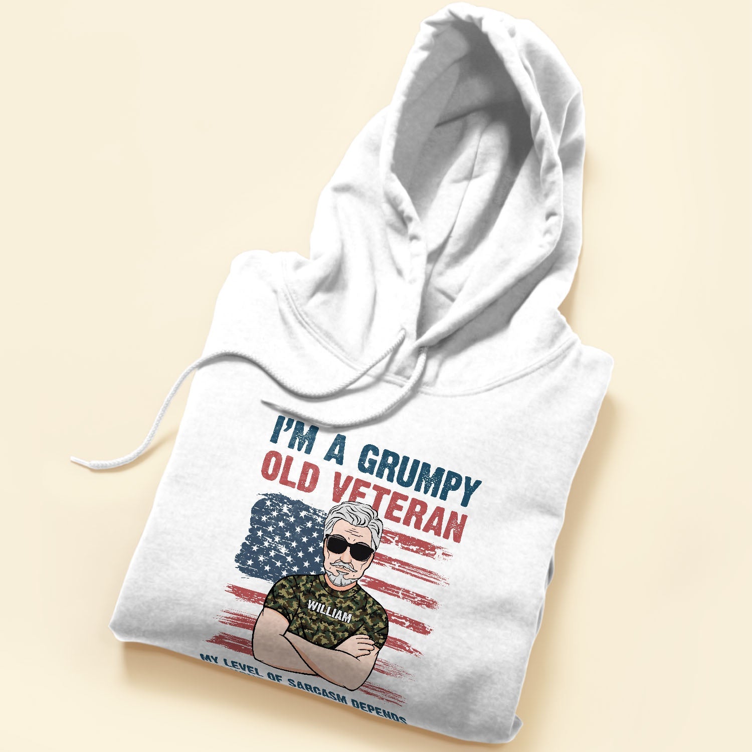 Grumpy Old Veteran - Personalized Shirt - Fathers Day Gift For Veteran Dad, Papa, Grandpa