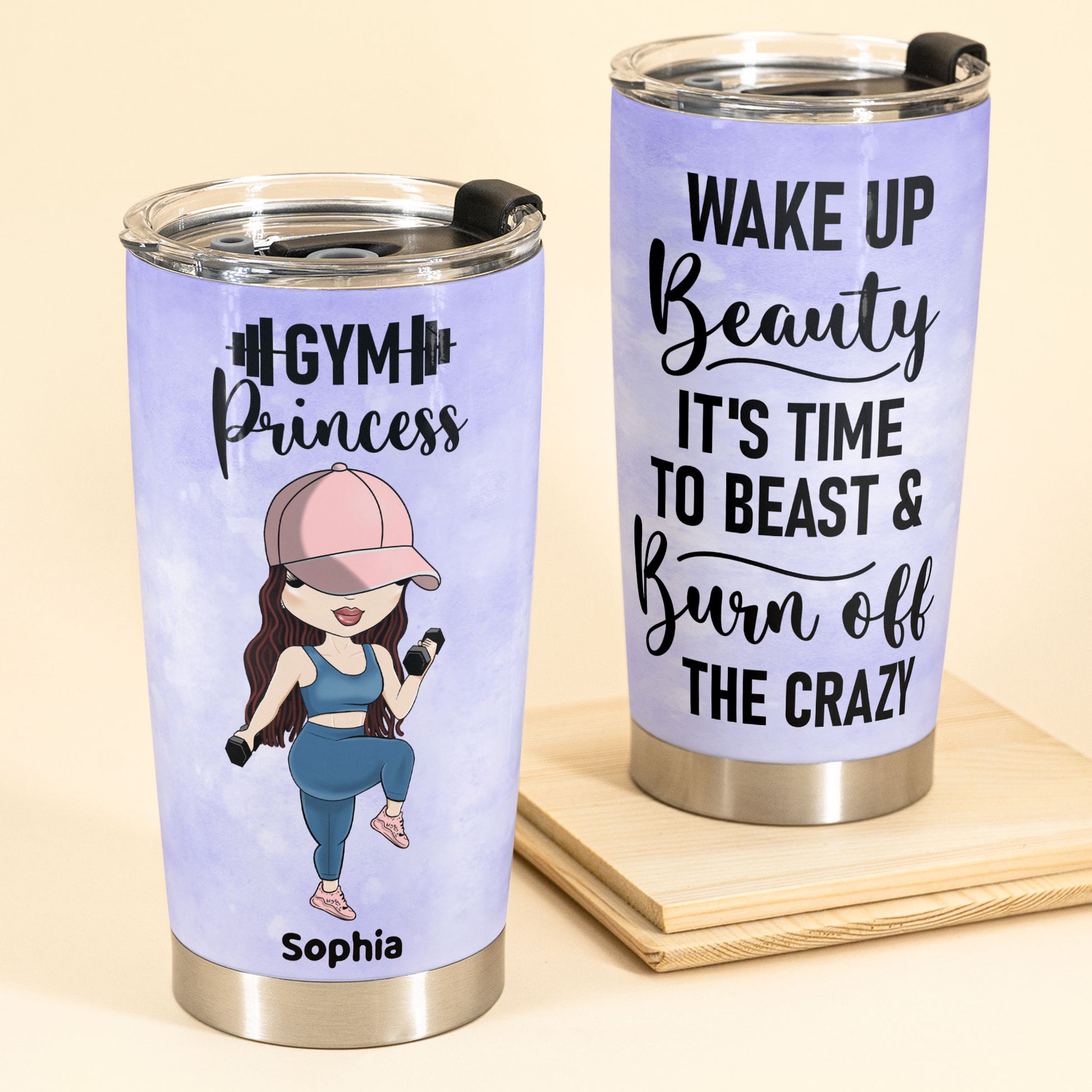 Gym Princess - Personalized Tumbler Cup - Gift For Fitness Lovers - Fi –  Macorner