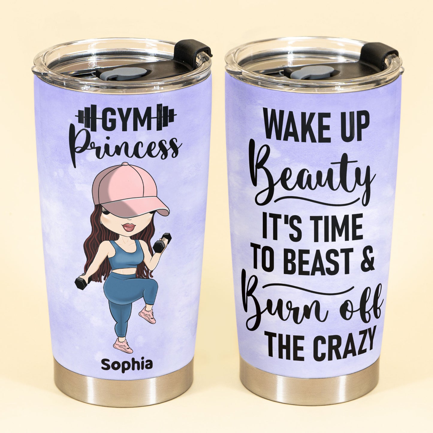 Gym Princess - Personalized Tumbler Cup - Gift For Fitness Lovers - Fi –  Macorner