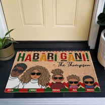 Habari Gani! - Personalized Doormat