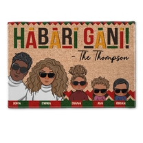 Habari Gani! - Personalized Doormat