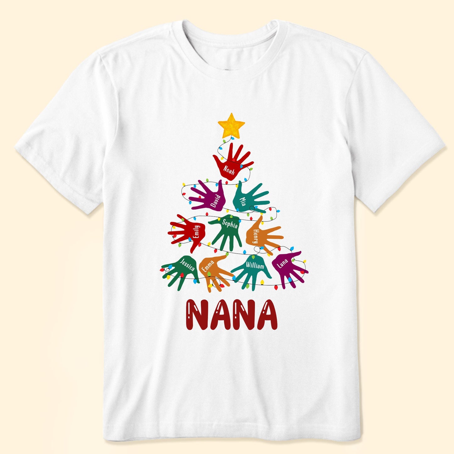 Handprint Christmas Tree - Personalized Shirt