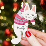 Hanging Cats - Personalized Cat Ornament
