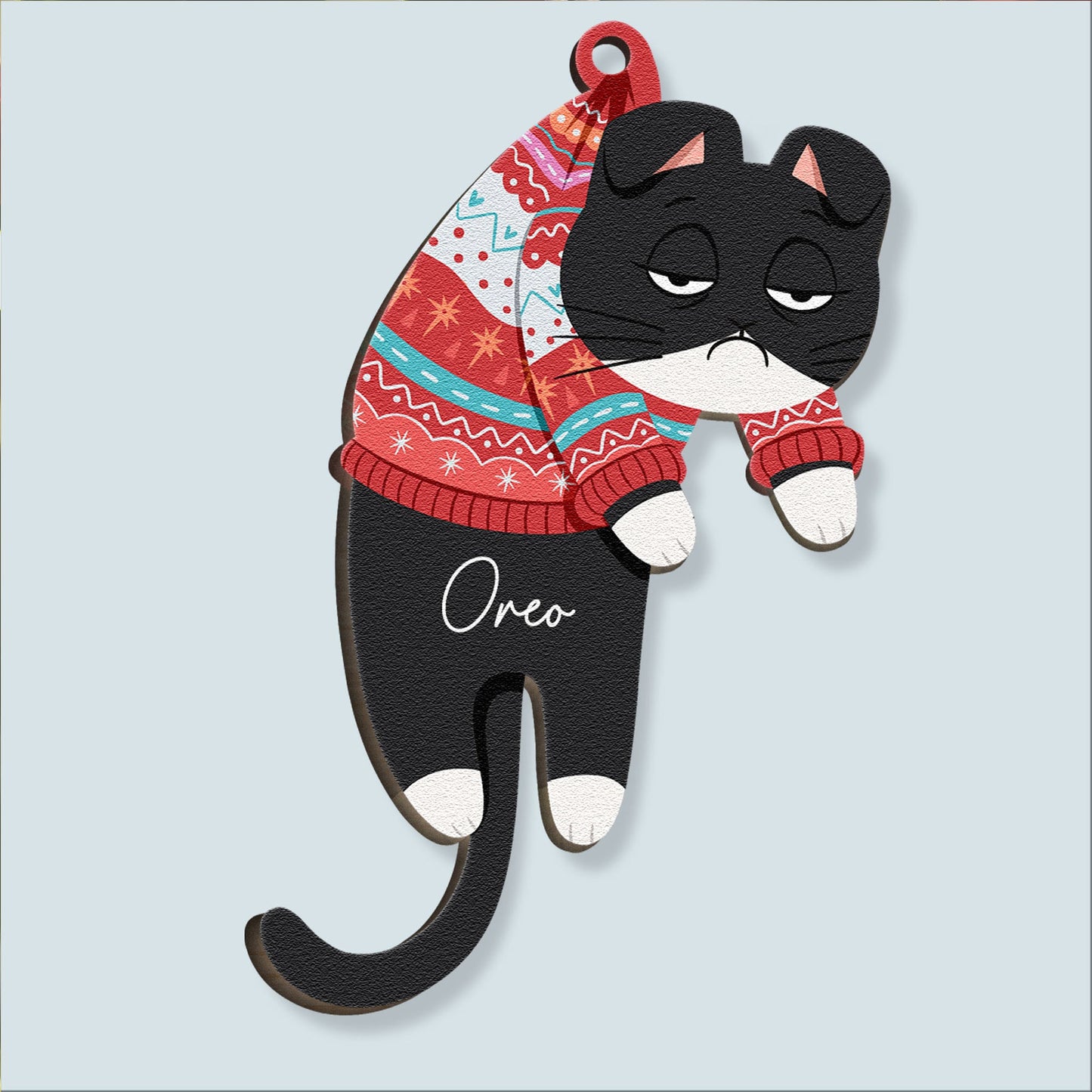 Hanging Cats - Personalized Cat Ornament