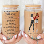 Happier Still To Call You My Best Friend. - Personalized Clear Glass Cup