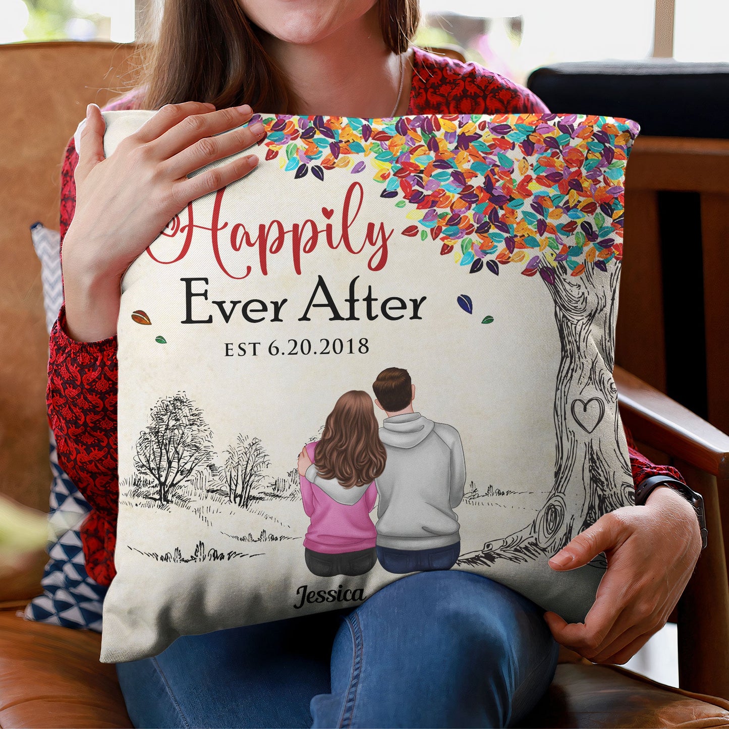 Happily Ever After - Personalized Pillow (Insert Included)