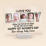 Happy 1st Father's Day - Personalized Acrylic Photo Plaque