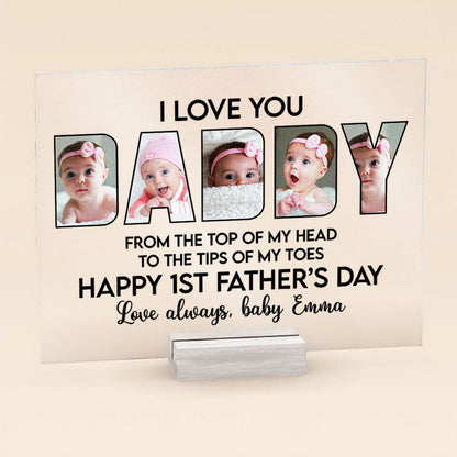 Happy 1st Father's Day - Personalized Acrylic Photo Plaque