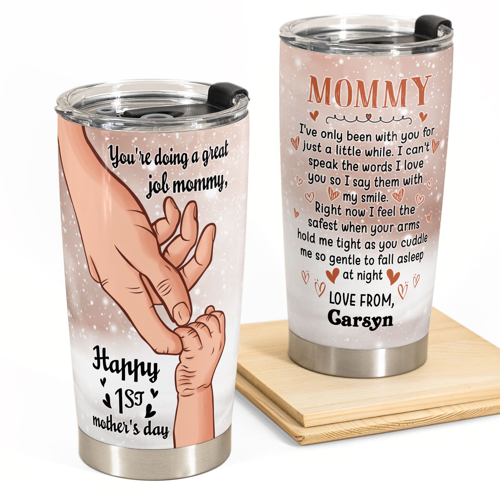 Personalized Mother's Day Gift - Well Done Mom I'm Awesome Tumbler Mug