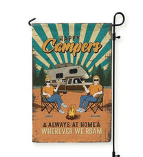 Happy Camper - Personalized Flag - Gift For Camping Lover, Camper