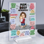 Happy First Mother's Day Mom Daily Affirmations - Personalized Acrylic Plaque