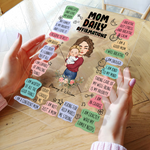 Happy First Mother's Day Mom Daily Affirmations - Personalized Acrylic Plaque