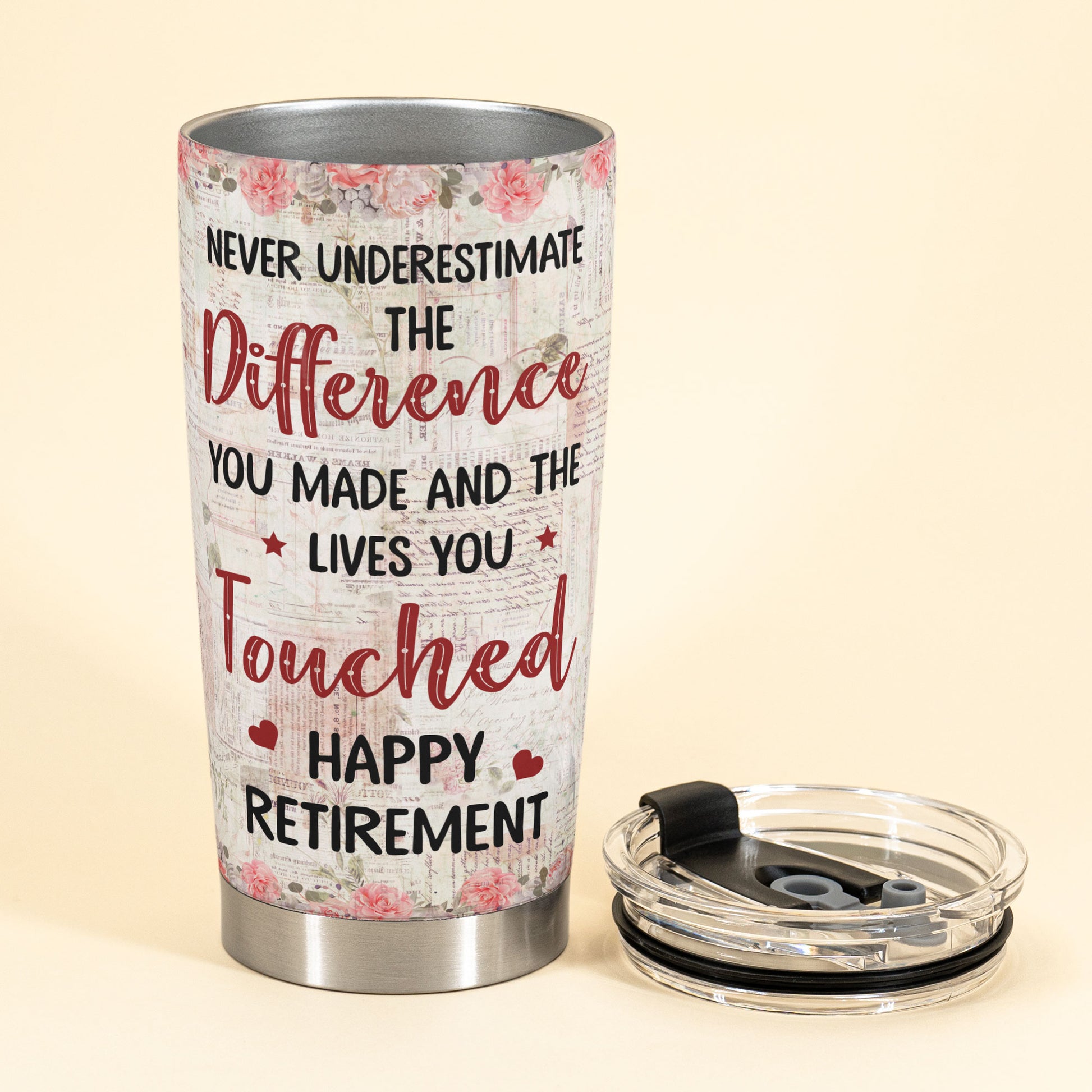 Happy Retirement To The Best Teacher Ever - Personalized Tumbler Cup - Retirement, Leave Work, Year End Gift For Teachers, Old Teachers, School Workers, Education Workers