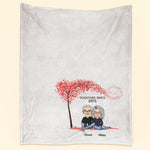 Happy Together - Personalized Blanket - Birthday Anniversary Gift For Husband, Wife, Girlfriend, Boyfriend