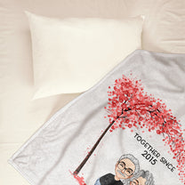 Happy Together - Personalized Blanket - Birthday Anniversary Gift For Husband, Wife, Girlfriend, Boyfriend